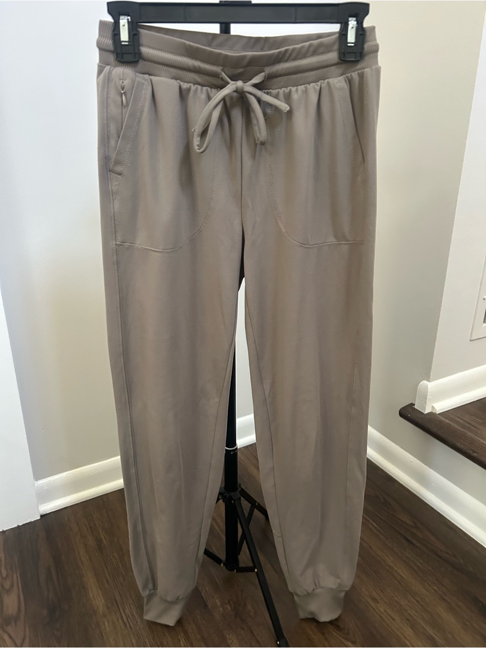 Rachel Zoe Taupe Drawstring Joggers
